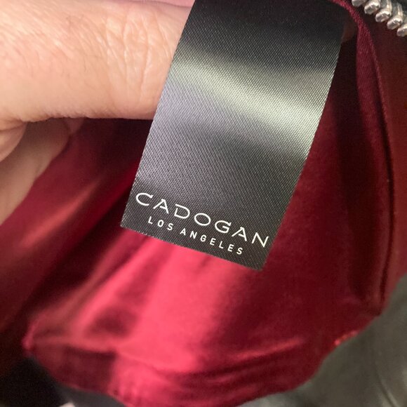 Cadogan Men's Black Leather Motorcycle Jacket SZ Medium New without tags - Picture 7 of 12